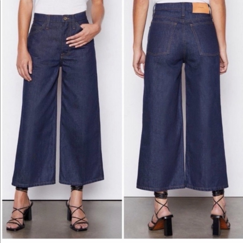 Frame wide leg le Italian crop